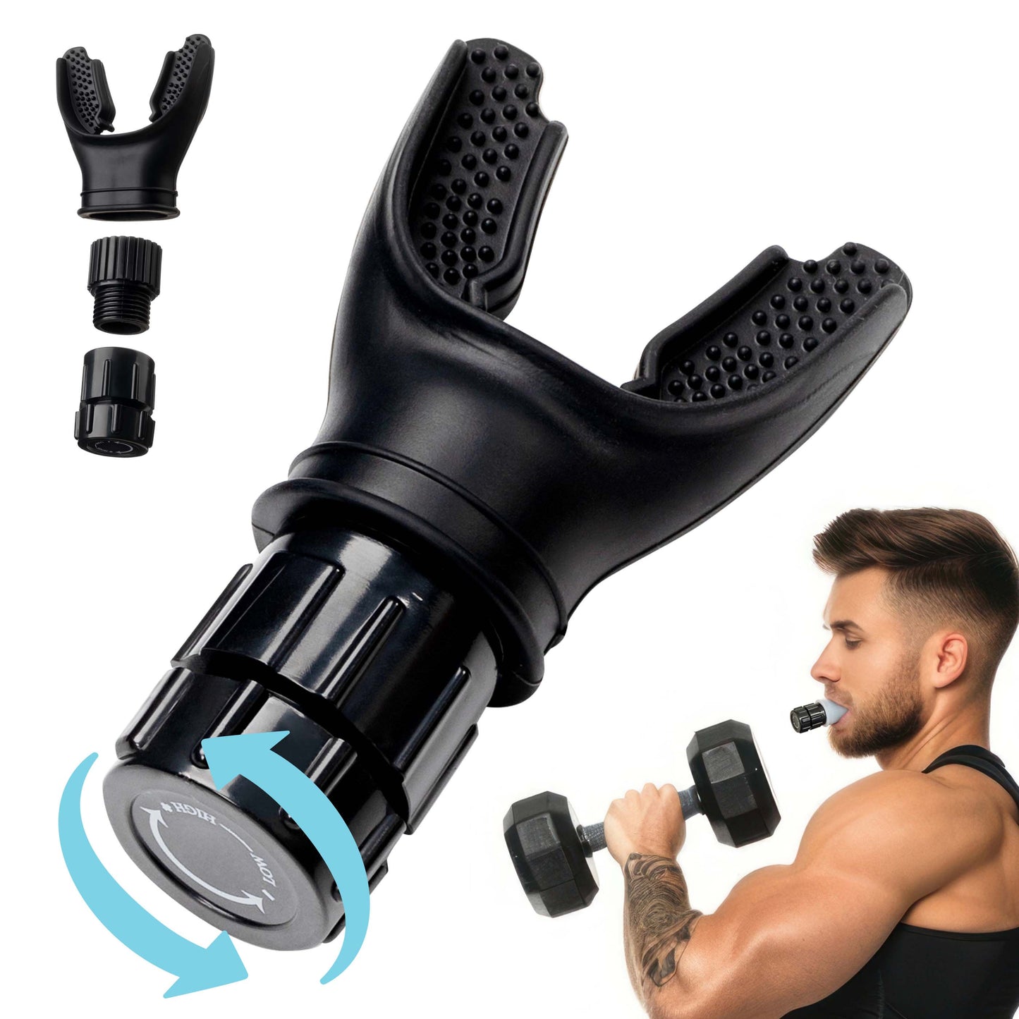 Bodyssey Breathing Lung Trainer Respiratory Exerciser Device for Enhanced Fitness, Lung Capacity, Health & Anxiety Relief