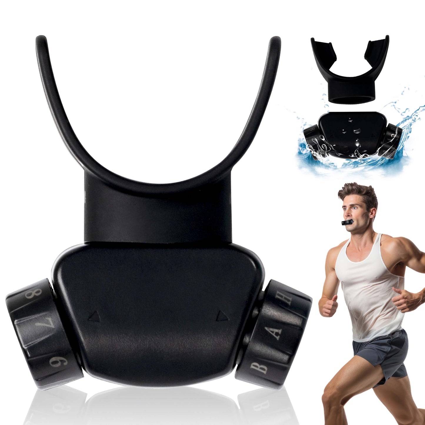 Bodyssey ABT-X Respiratory Muscle Trainer - Breathing Training Device for Lung Exercise and Strengthening(Matte Black)