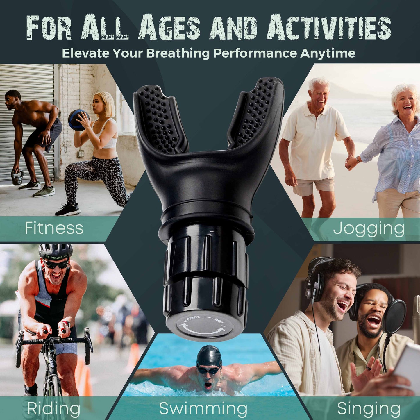 Bodyssey Breathing Lung Trainer Respiratory Exerciser Device for Enhanced Fitness, Lung Capacity, Health & Anxiety Relief