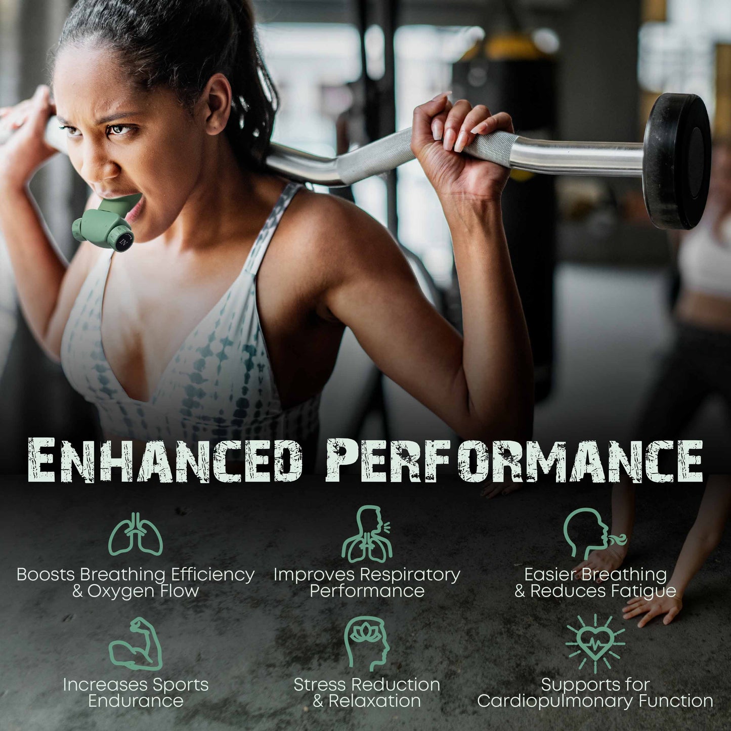 Bodyssey ABT-X Respiratory Muscle Trainer - Breathing Training Device for Lung Exercise and Strengthening(Matte Green)