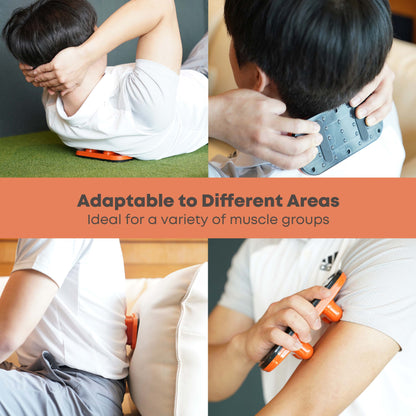 Bodyssey 4-Point Trigger-Point Massager for Lower Back Pain, Deep Tissue Acupressure Points Massage Equipment on the Body