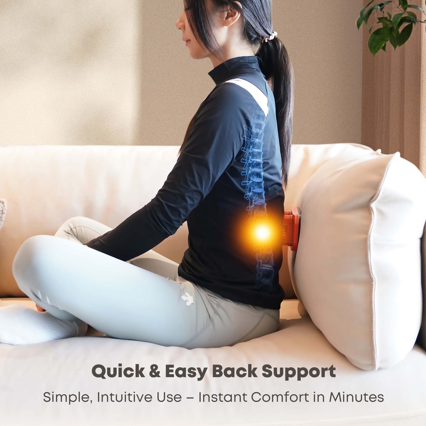 Bodyssey 4-Point Trigger-Point Massager for Lower Back Pain, Deep Tissue Acupressure Points Massage Equipment on the Body