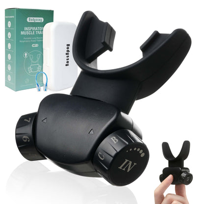 Bodyssey ABT-X Respiratory Muscle Trainer - Breathing Training Device for Lung Exercise and Strengthening(Matte Black)